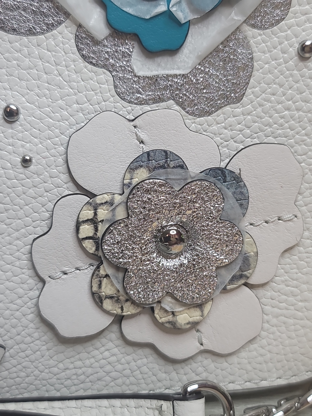 Michael Kors Jet Set Floral Embellished Crossbody NWOT - Picture 3 of 8